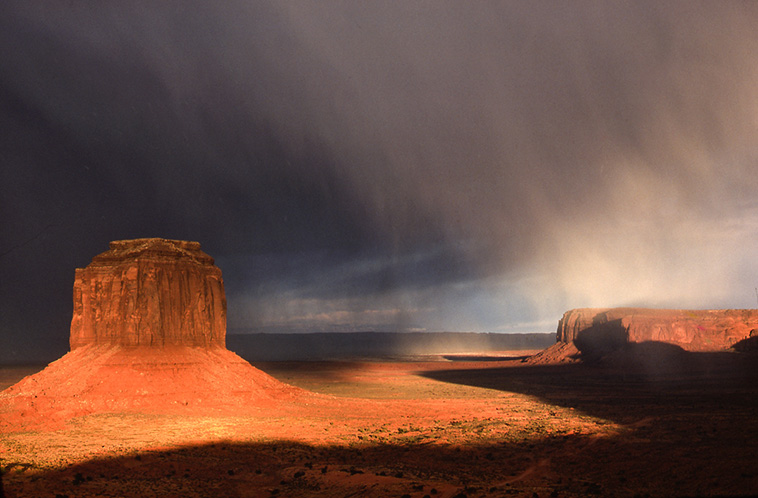 Steve Dzerigian - Snowstorm, Monument Valley, 1976